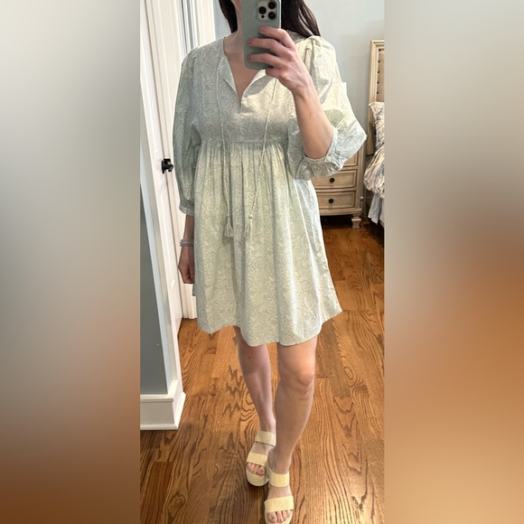 SONMER boho green/blue dress - Picture 6 of 12